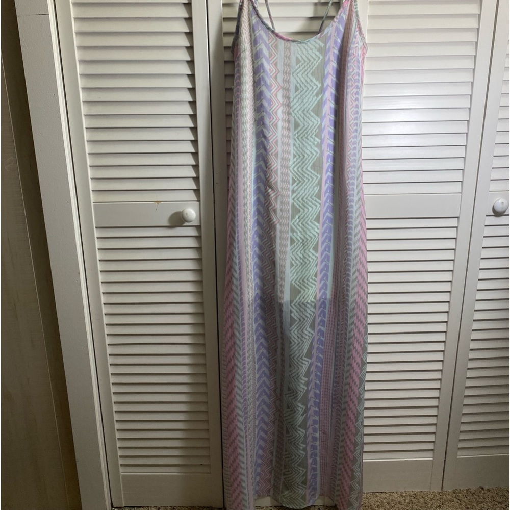 Long patterned dress